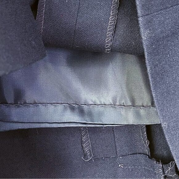 Young Pendleton 100% Virgin Wool Girls Navy Blue Midi Skirt - Picture 7 of 11